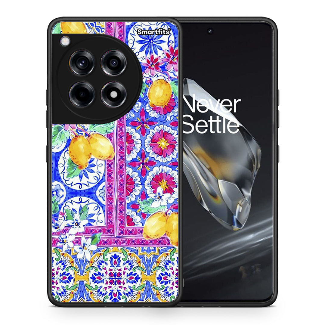 Θήκη OnePlus 12 Retro Spring από τη Smartfits με σχέδιο στο πίσω μέρος και μαύρο περίβλημα | OnePlus 12 Retro Spring case with colorful back and black bezels