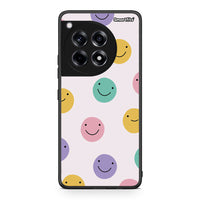 Thumbnail for OnePlus 12 Smiley Faces θήκη από τη Smartfits με σχέδιο στο πίσω μέρος και μαύρο περίβλημα | Smartphone case with colorful back and black bezels by Smartfits