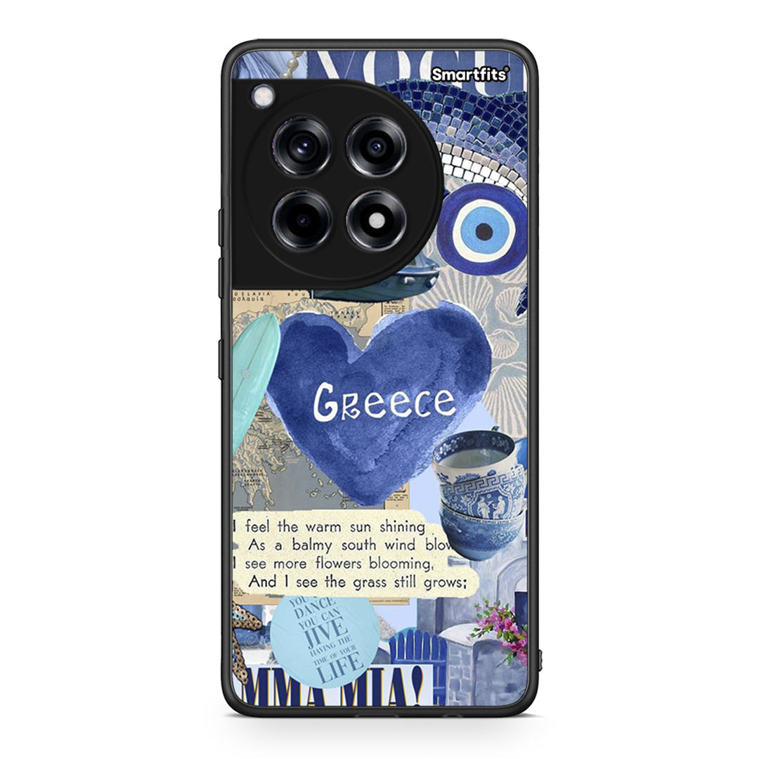 OnePlus 12 Summer In Greece Θήκη από τη Smartfits με σχέδιο στο πίσω μέρος και μαύρο περίβλημα | Smartphone case with colorful back and black bezels by Smartfits