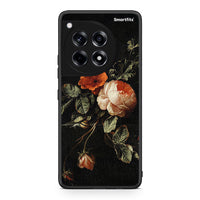 Thumbnail for OnePlus 12 Vintage Roses θήκη από τη Smartfits με σχέδιο στο πίσω μέρος και μαύρο περίβλημα | Smartphone case with colorful back and black bezels by Smartfits