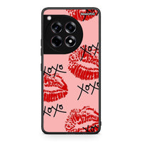 Thumbnail for OnePlus 12 XOXO Lips θήκη από τη Smartfits με σχέδιο στο πίσω μέρος και μαύρο περίβλημα | Smartphone case with colorful back and black bezels by Smartfits