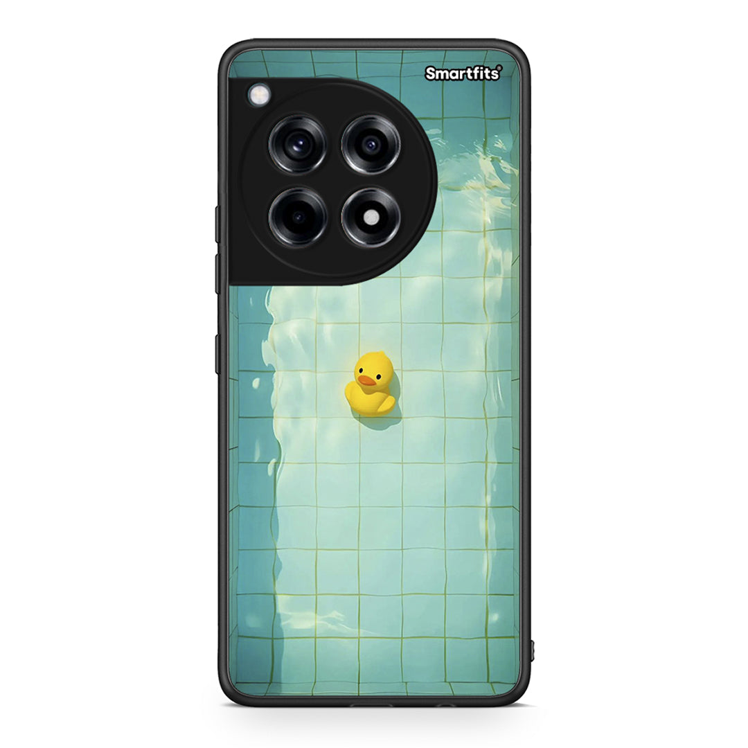 OnePlus 12 Yellow Duck θήκη από τη Smartfits με σχέδιο στο πίσω μέρος και μαύρο περίβλημα | Smartphone case with colorful back and black bezels by Smartfits