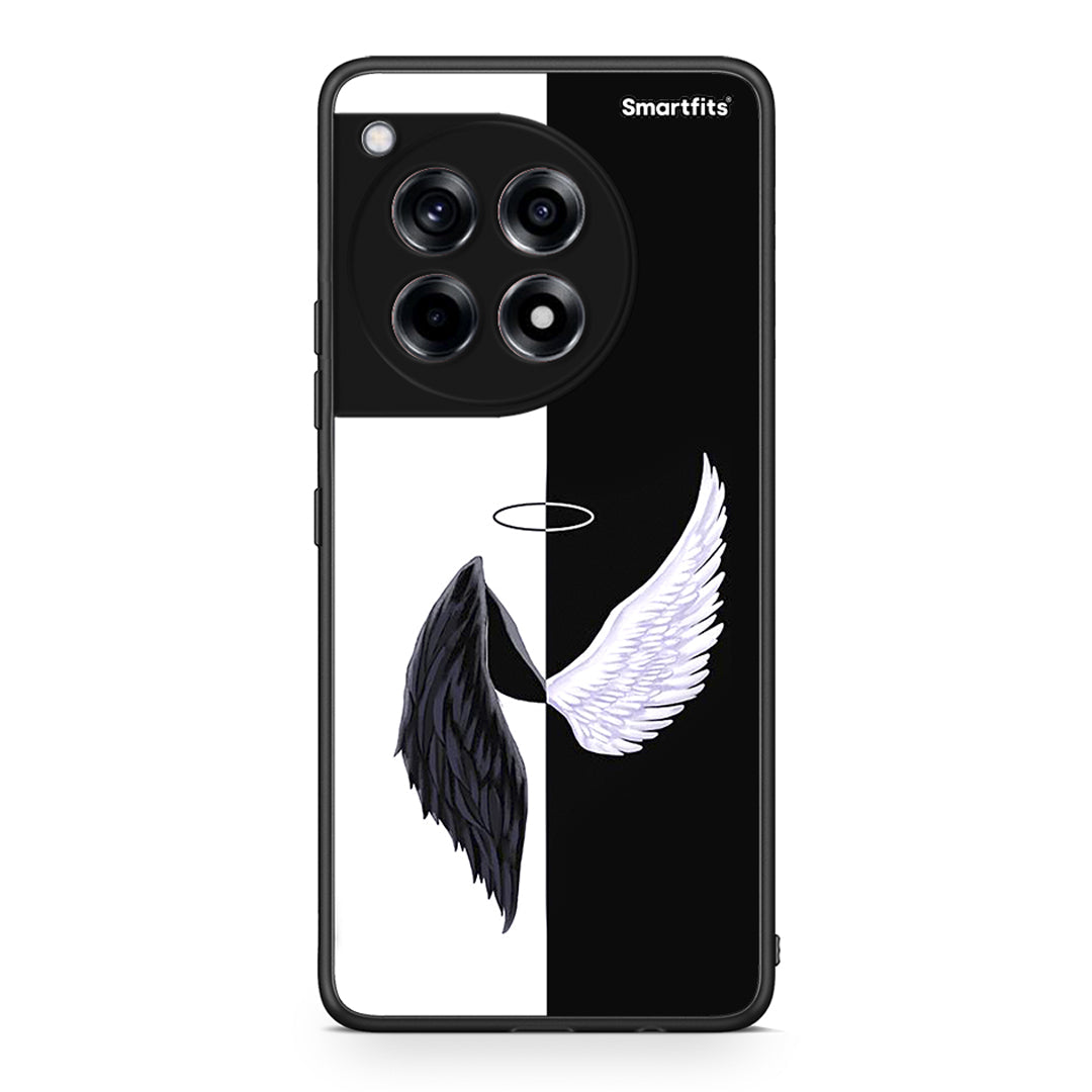 OnePlus 12R 5G Angels Demons θήκη από τη Smartfits με σχέδιο στο πίσω μέρος και μαύρο περίβλημα | Smartphone case with colorful back and black bezels by Smartfits