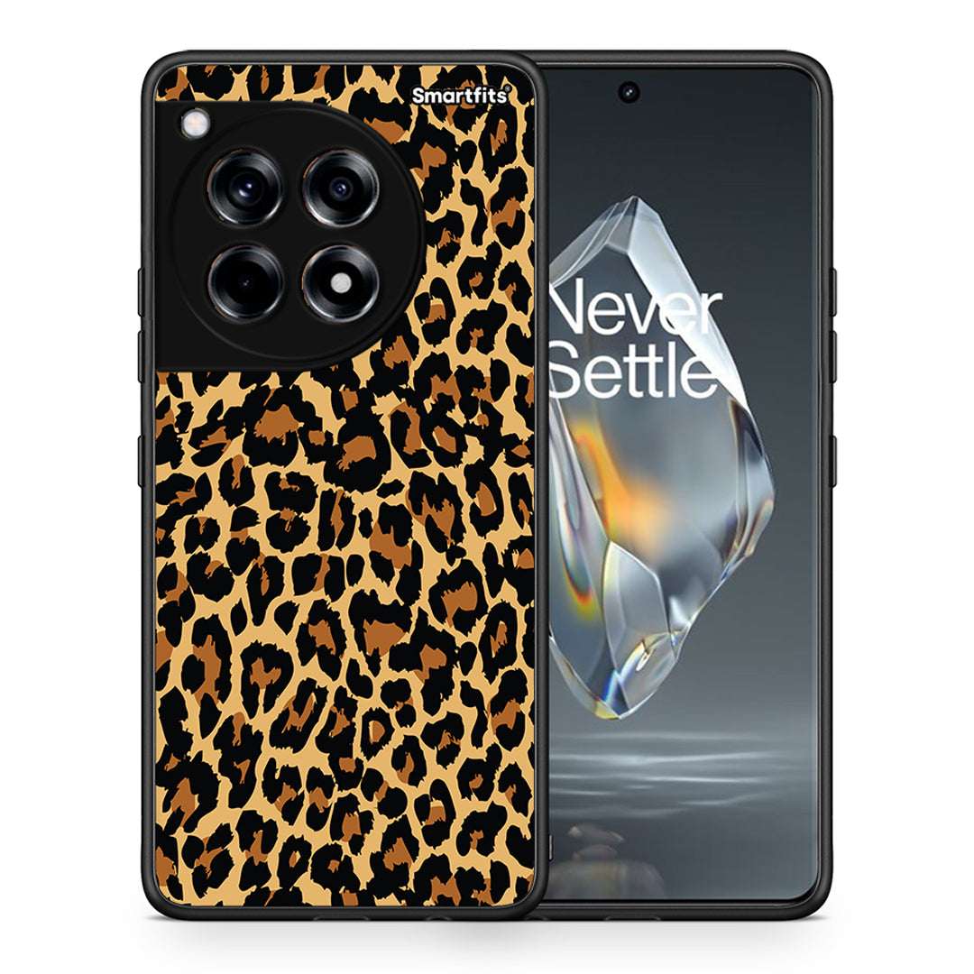 Θήκη OnePlus 12R 5G Leopard Animal από τη Smartfits με σχέδιο στο πίσω μέρος και μαύρο περίβλημα | OnePlus 12R 5G Leopard Animal case with colorful back and black bezels