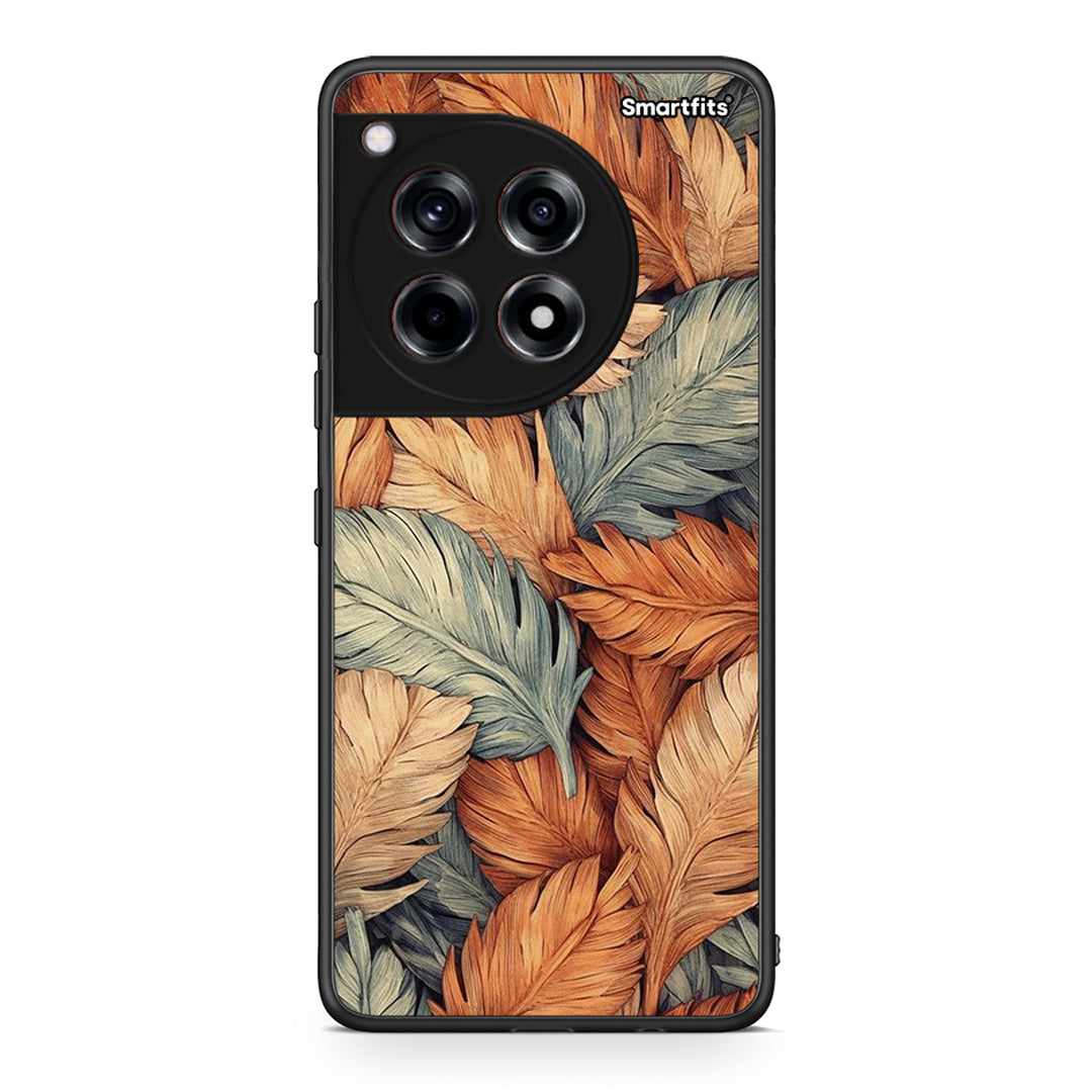 OnePlus 12R 5G Autumn Leaves Θήκη από τη Smartfits με σχέδιο στο πίσω μέρος και μαύρο περίβλημα | Smartphone case with colorful back and black bezels by Smartfits
