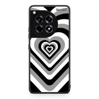 Thumbnail for OnePlus 12R 5G Black Hearts θήκη από τη Smartfits με σχέδιο στο πίσω μέρος και μαύρο περίβλημα | Smartphone case with colorful back and black bezels by Smartfits