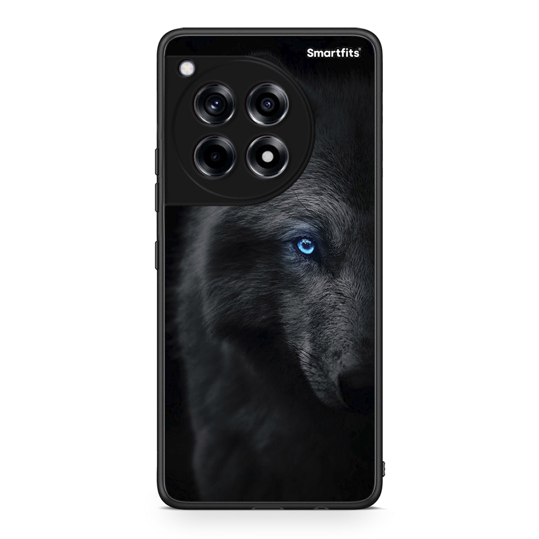 OnePlus 12R 5G Dark Wolf θήκη από τη Smartfits με σχέδιο στο πίσω μέρος και μαύρο περίβλημα | Smartphone case with colorful back and black bezels by Smartfits
