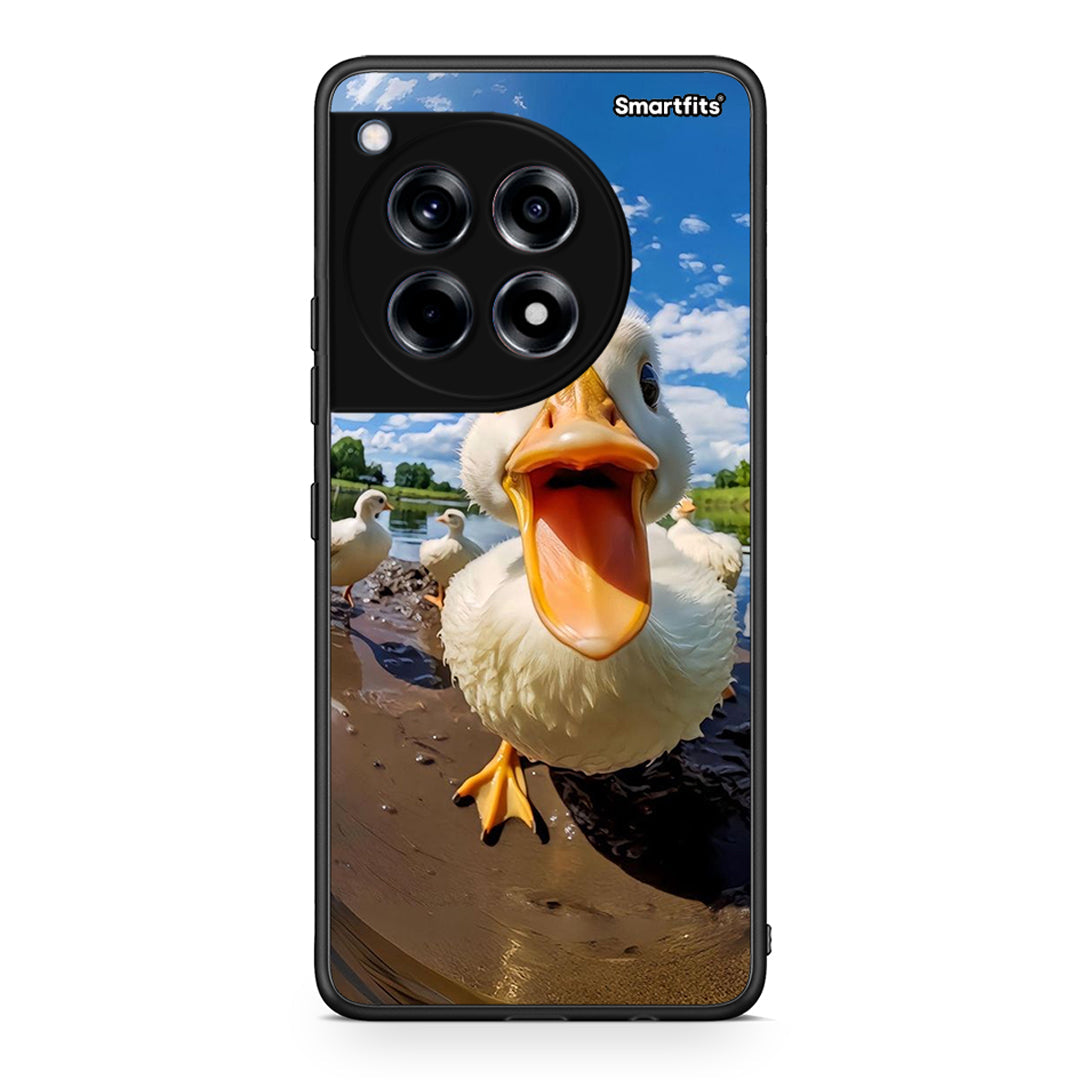 OnePlus 12R 5G Duck Face θήκη από τη Smartfits με σχέδιο στο πίσω μέρος και μαύρο περίβλημα | Smartphone case with colorful back and black bezels by Smartfits