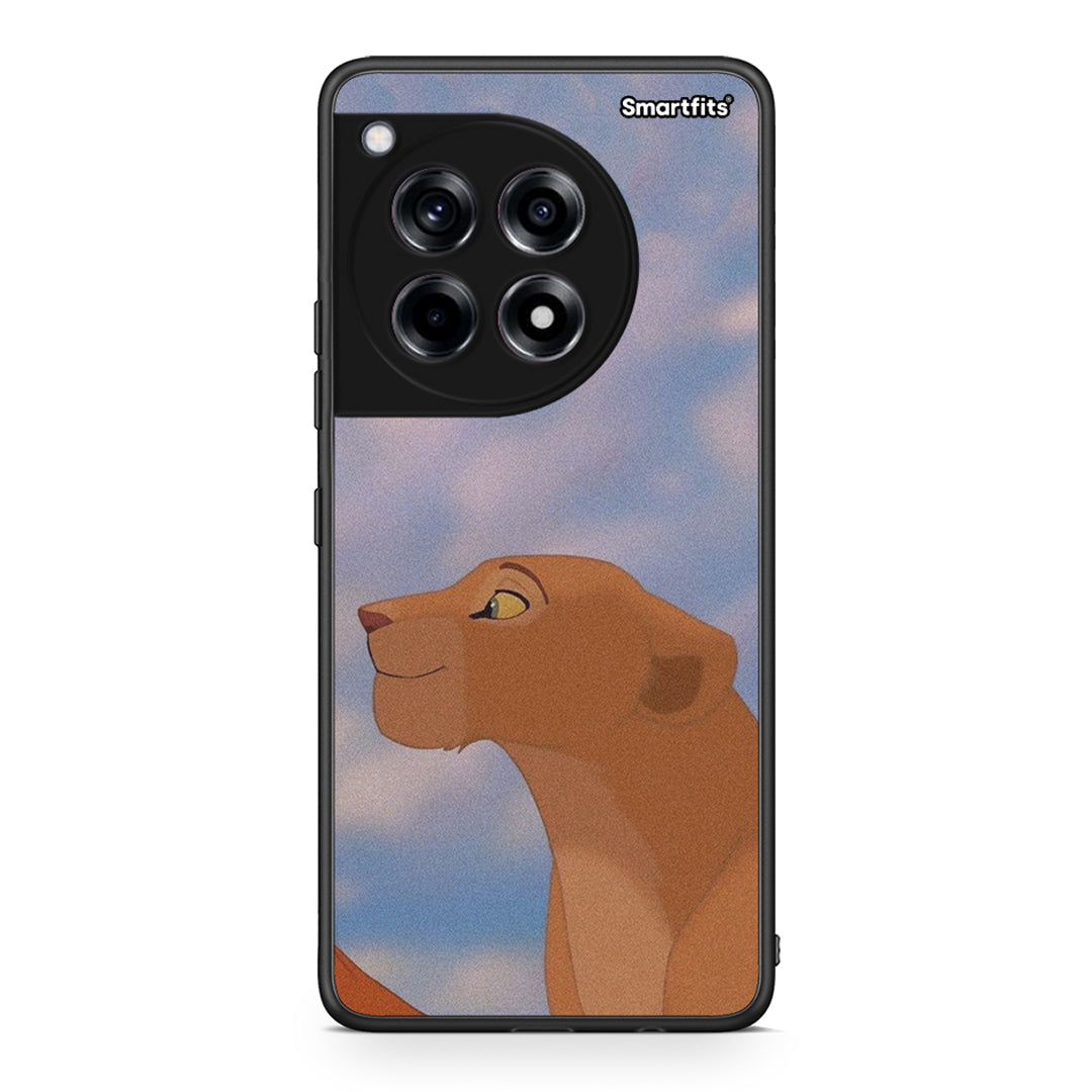 OnePlus 12R 5G Lion Love 2 Θήκη Αγίου Βαλεντίνου από τη Smartfits με σχέδιο στο πίσω μέρος και μαύρο περίβλημα | Smartphone case with colorful back and black bezels by Smartfits