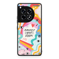 Thumbnail for OnePlus 12R 5G Manifest Your Vision θήκη από τη Smartfits με σχέδιο στο πίσω μέρος και μαύρο περίβλημα | Smartphone case with colorful back and black bezels by Smartfits