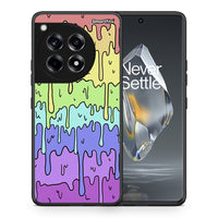 Thumbnail for Θήκη OnePlus 12R 5G Melting Rainbow από τη Smartfits με σχέδιο στο πίσω μέρος και μαύρο περίβλημα | OnePlus 12R 5G Melting Rainbow case with colorful back and black bezels