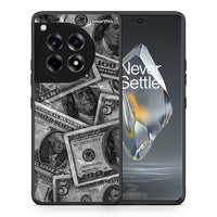 Thumbnail for Θήκη OnePlus 12R 5G Money Dollars από τη Smartfits με σχέδιο στο πίσω μέρος και μαύρο περίβλημα | OnePlus 12R 5G Money Dollars case with colorful back and black bezels
