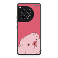 Thumbnail for OnePlus 12R 5G Pig Love 1 Θήκη Αγίου Βαλεντίνου από τη Smartfits με σχέδιο στο πίσω μέρος και μαύρο περίβλημα | Smartphone case with colorful back and black bezels by Smartfits