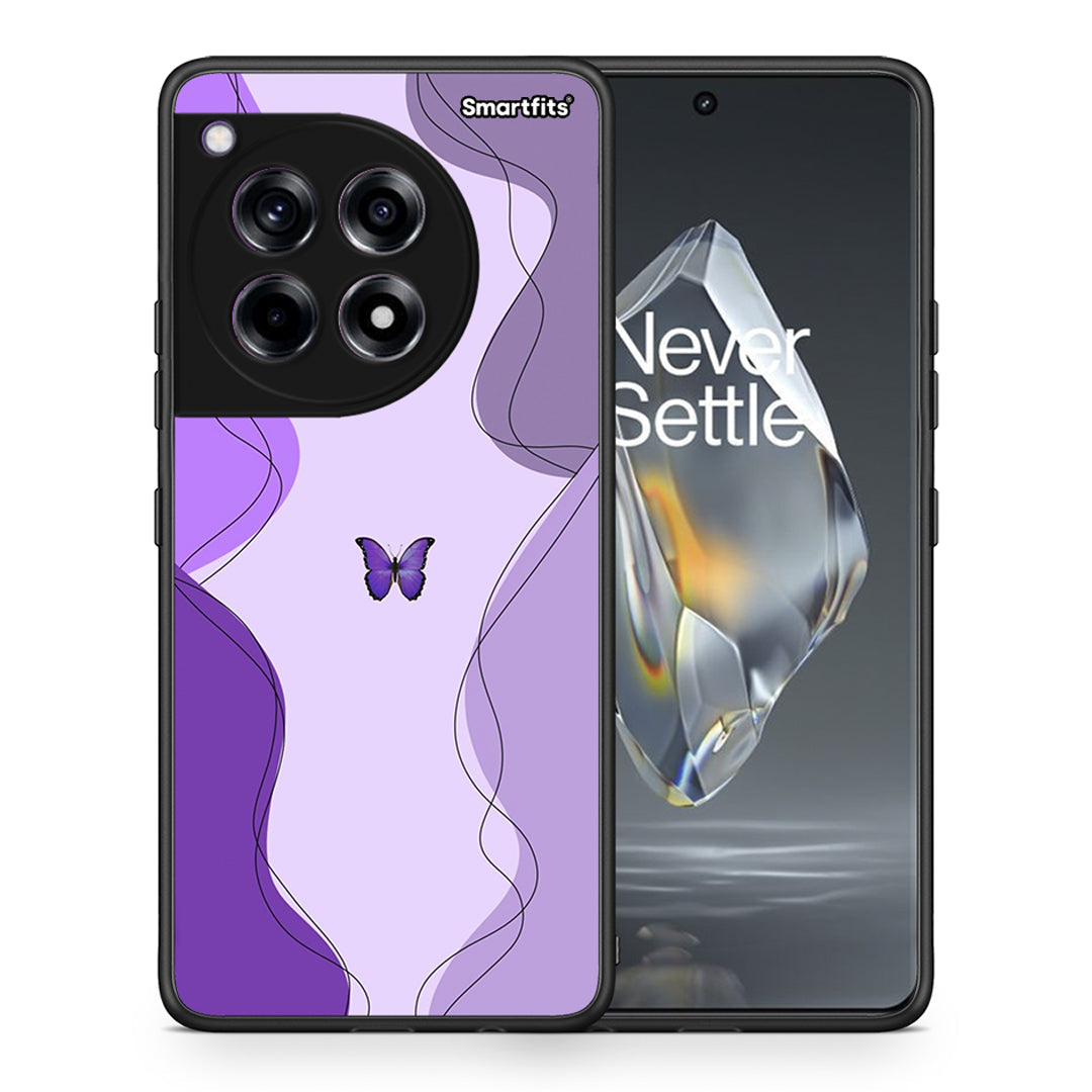 Purple Mariposa - OnePlus 12R 5G θήκη