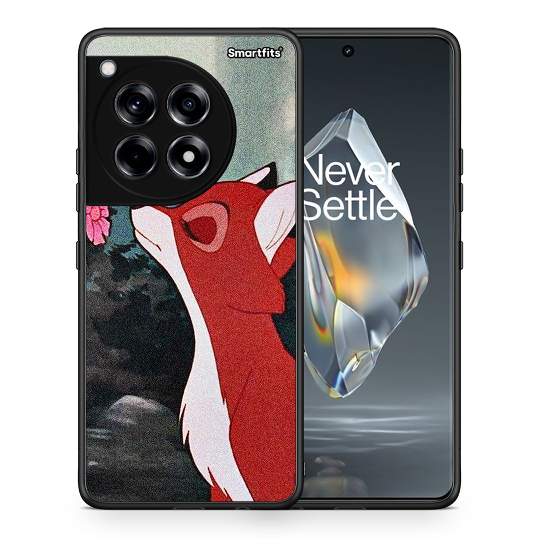 Θήκη OnePlus 12R 5G Tod And Vixey Love 2 από τη Smartfits με σχέδιο στο πίσω μέρος και μαύρο περίβλημα | OnePlus 12R 5G Tod And Vixey Love 2 case with colorful back and black bezels