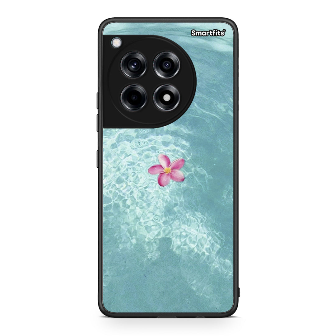 OnePlus 12R 5G Water Flower Θήκη από τη Smartfits με σχέδιο στο πίσω μέρος και μαύρο περίβλημα | Smartphone case with colorful back and black bezels by Smartfits