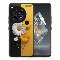 Thumbnail for Θήκη OnePlus 12R 5G Yellow Daisies από τη Smartfits με σχέδιο στο πίσω μέρος και μαύρο περίβλημα | OnePlus 12R 5G Yellow Daisies case with colorful back and black bezels