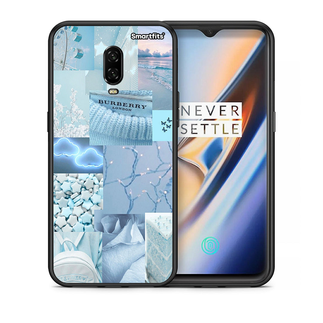 Θήκη OnePlus 6T Ciel Aesthetic Collage από τη Smartfits με σχέδιο στο πίσω μέρος και μαύρο περίβλημα | OnePlus 6T Ciel Aesthetic Collage case with colorful back and black bezels