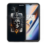 Thumbnail for Θήκη OnePlus 6T Skull King Ace από τη Smartfits με σχέδιο στο πίσω μέρος και μαύρο περίβλημα | OnePlus 6T Skull King Ace case with colorful back and black bezels