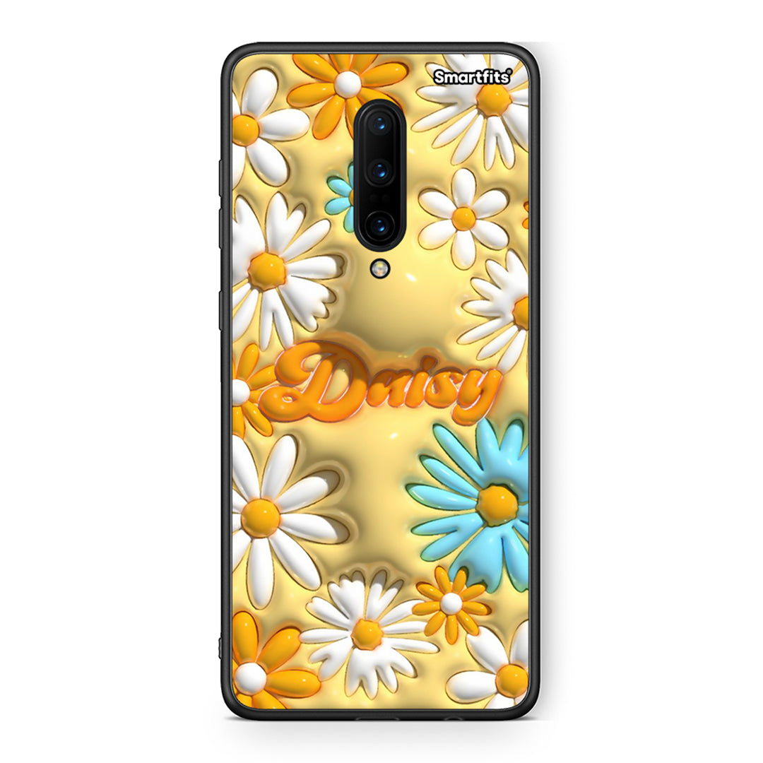 OnePlus 7 Pro Bubble Daisies θήκη από τη Smartfits με σχέδιο στο πίσω μέρος και μαύρο περίβλημα | Smartphone case with colorful back and black bezels by Smartfits