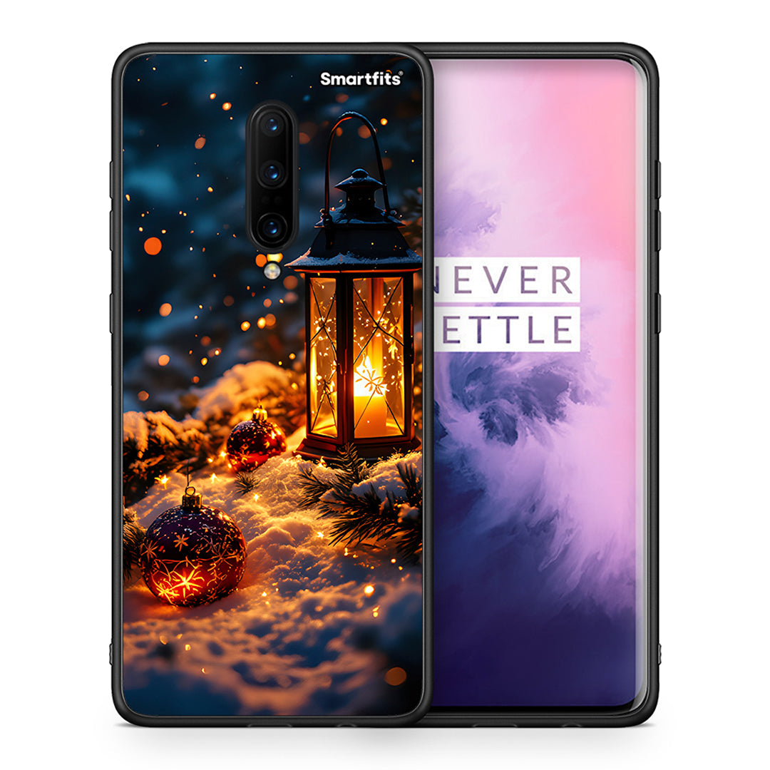 Θήκη OnePlus 7 Pro Christmas Ornaments από τη Smartfits με σχέδιο στο πίσω μέρος και μαύρο περίβλημα | OnePlus 7 Pro Christmas Ornaments case with colorful back and black bezels