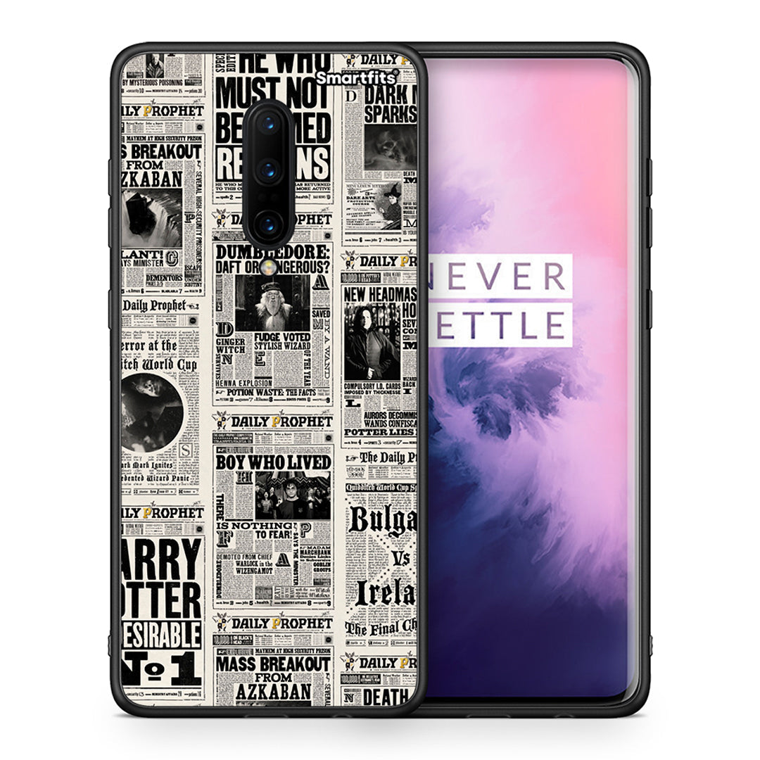 Θήκη OnePlus 7 Pro Harry Paper από τη Smartfits με σχέδιο στο πίσω μέρος και μαύρο περίβλημα | OnePlus 7 Pro Harry Paper case with colorful back and black bezels