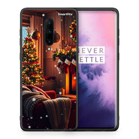 Thumbnail for Θήκη OnePlus 7 Pro Home For Christmas από τη Smartfits με σχέδιο στο πίσω μέρος και μαύρο περίβλημα | OnePlus 7 Pro Home For Christmas case with colorful back and black bezels