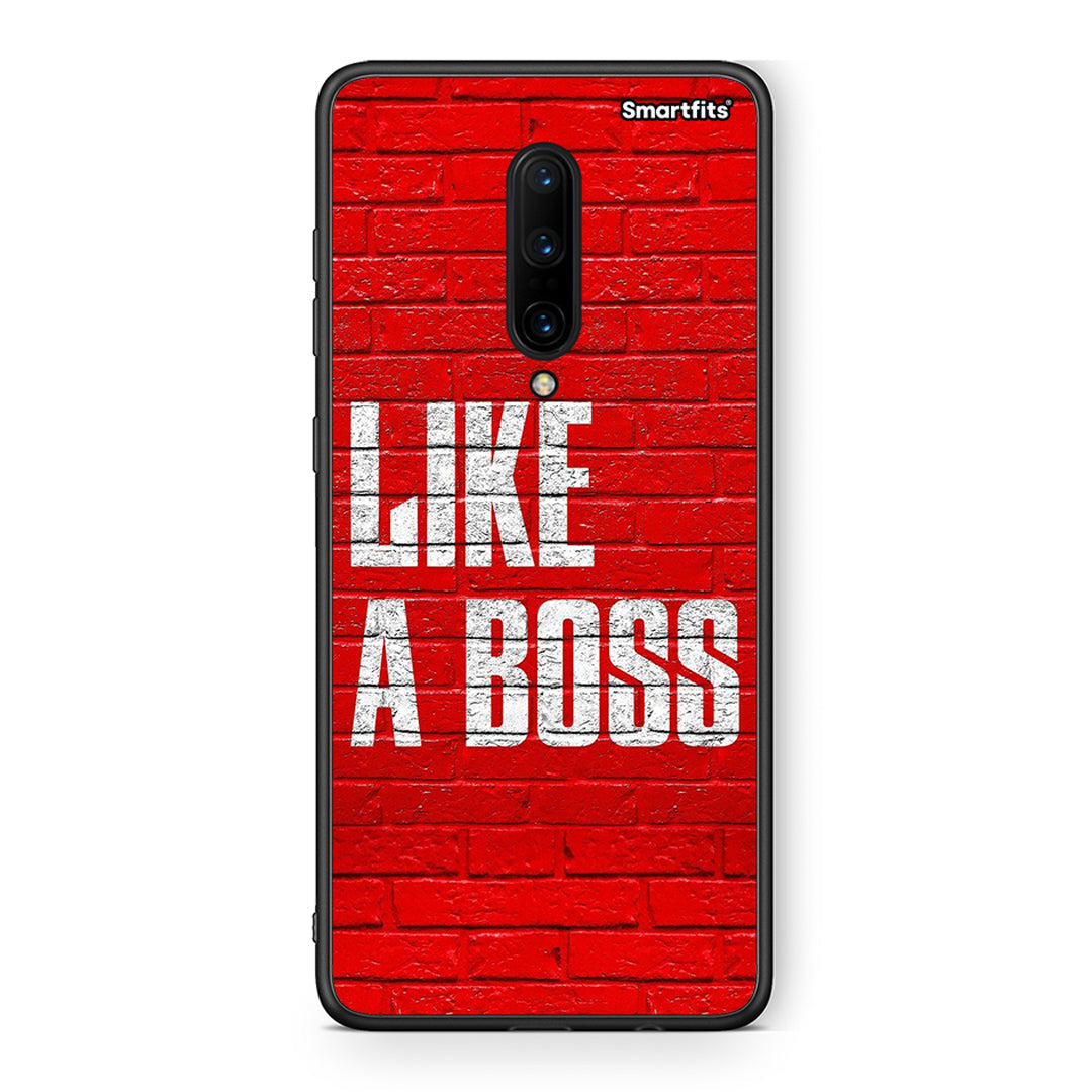 OnePlus 7 Pro Like A Boss θήκη από τη Smartfits με σχέδιο στο πίσω μέρος και μαύρο περίβλημα | Smartphone case with colorful back and black bezels by Smartfits