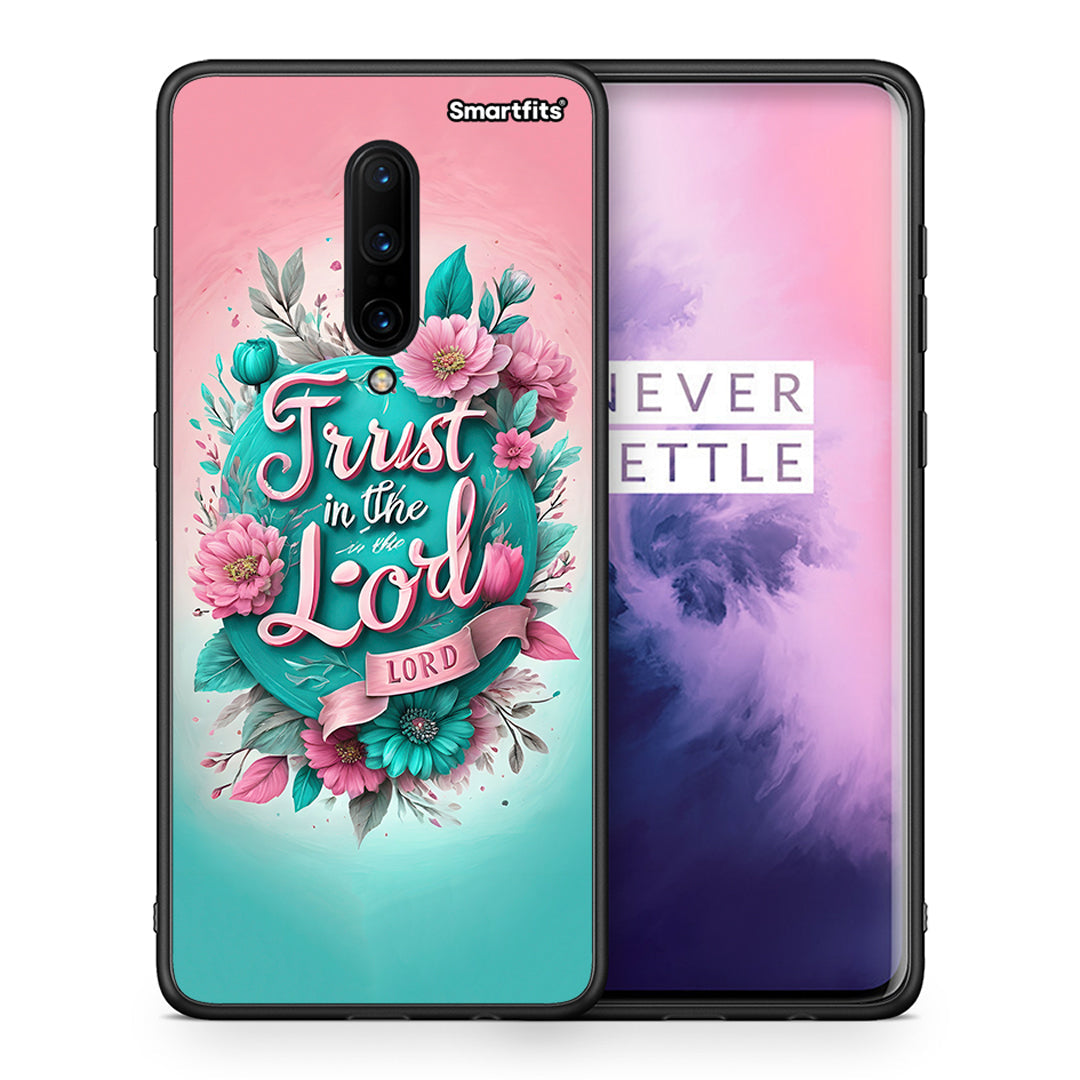 Θήκη OnePlus 7 Pro Lord Trust από τη Smartfits με σχέδιο στο πίσω μέρος και μαύρο περίβλημα | OnePlus 7 Pro Lord Trust case with colorful back and black bezels