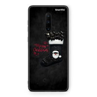 Thumbnail for OnePlus 7 Pro Merry Cat Christmas θήκη από τη Smartfits με σχέδιο στο πίσω μέρος και μαύρο περίβλημα | Smartphone case with colorful back and black bezels by Smartfits