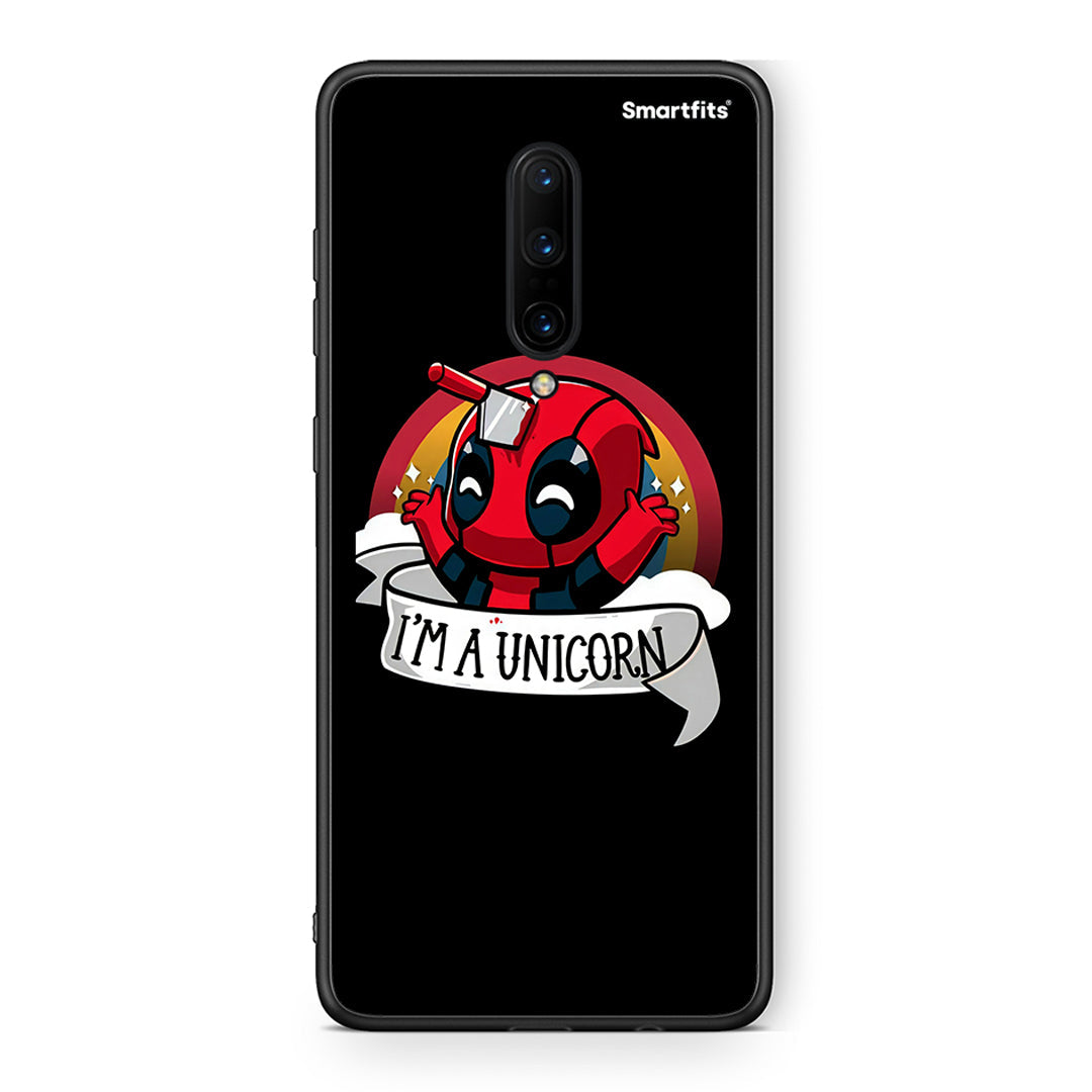 OnePlus 7 Pro Unicorn Deadpool θήκη από τη Smartfits με σχέδιο στο πίσω μέρος και μαύρο περίβλημα | Smartphone case with colorful back and black bezels by Smartfits