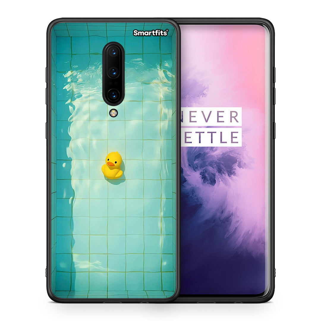 Θήκη OnePlus 7 Pro Yellow Duck από τη Smartfits με σχέδιο στο πίσω μέρος και μαύρο περίβλημα | OnePlus 7 Pro Yellow Duck case with colorful back and black bezels