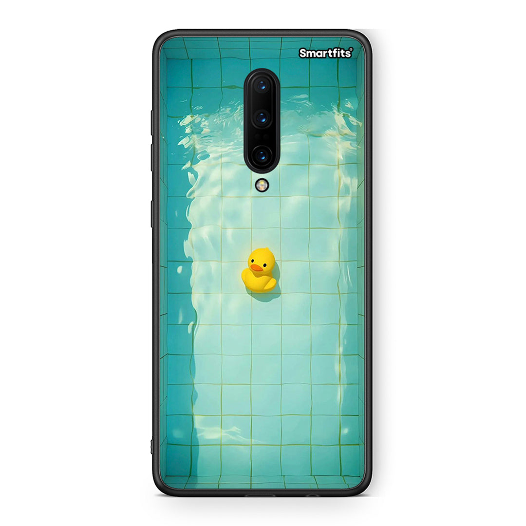 OnePlus 7 Pro Yellow Duck θήκη από τη Smartfits με σχέδιο στο πίσω μέρος και μαύρο περίβλημα | Smartphone case with colorful back and black bezels by Smartfits