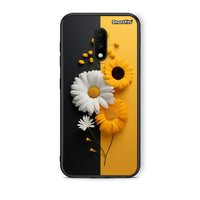 Thumbnail for OnePlus 7 Yellow Daisies θήκη από τη Smartfits με σχέδιο στο πίσω μέρος και μαύρο περίβλημα | Smartphone case with colorful back and black bezels by Smartfits