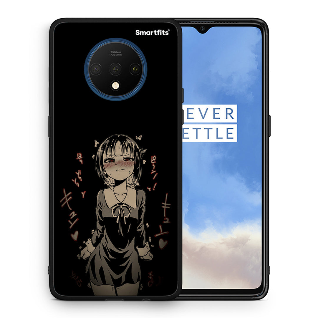 Θήκη OnePlus 7T Anime Girl από τη Smartfits με σχέδιο στο πίσω μέρος και μαύρο περίβλημα | OnePlus 7T Anime Girl case with colorful back and black bezels