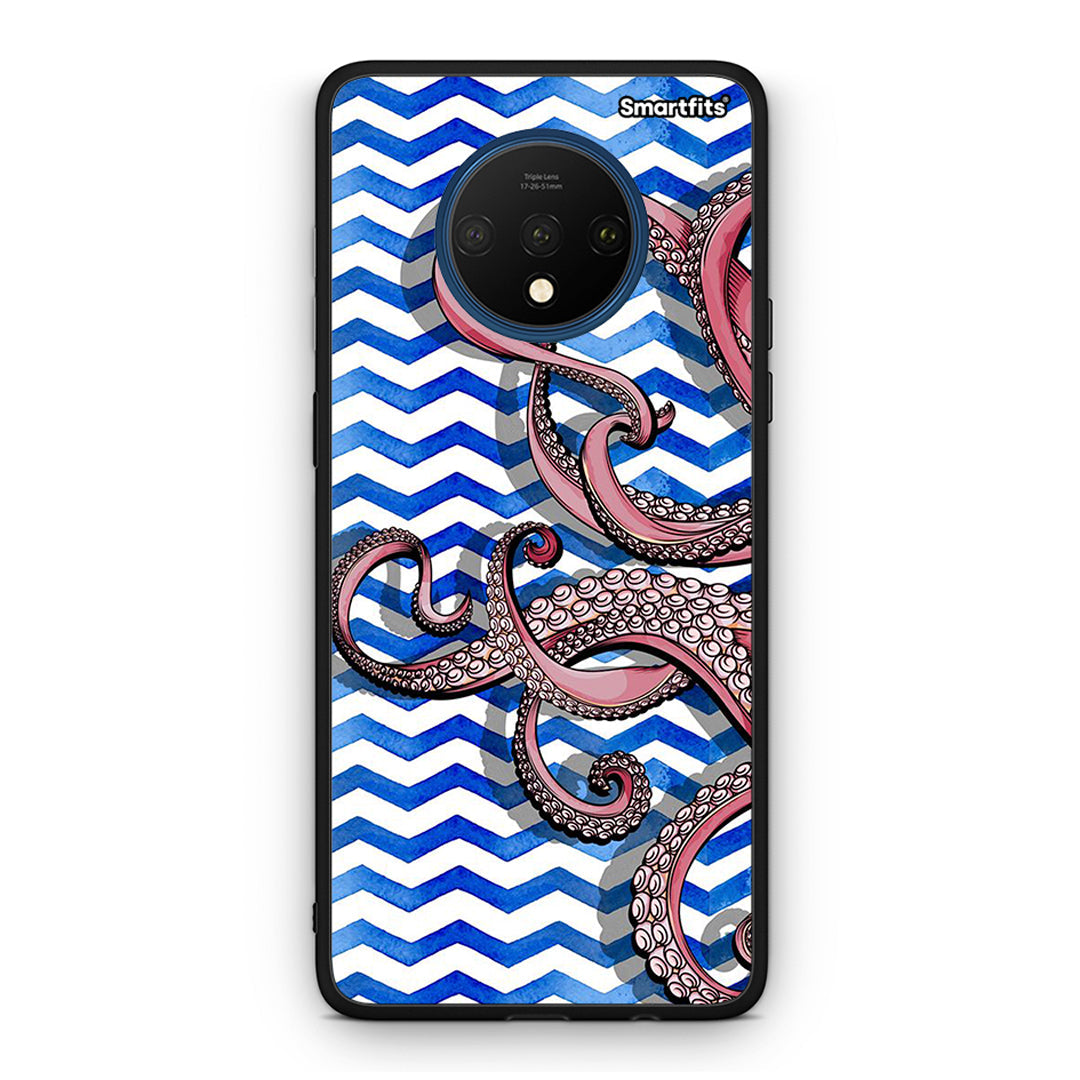 OnePlus 7T Chevron Devilfish θήκη από τη Smartfits με σχέδιο στο πίσω μέρος και μαύρο περίβλημα | Smartphone case with colorful back and black bezels by Smartfits