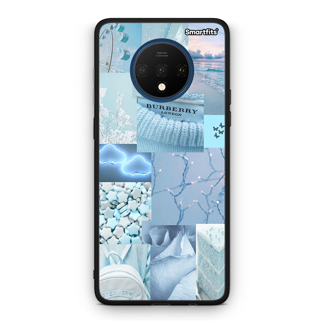 OnePlus 7T Ciel Aesthetic Collage θήκη από τη Smartfits με σχέδιο στο πίσω μέρος και μαύρο περίβλημα | Smartphone case with colorful back and black bezels by Smartfits