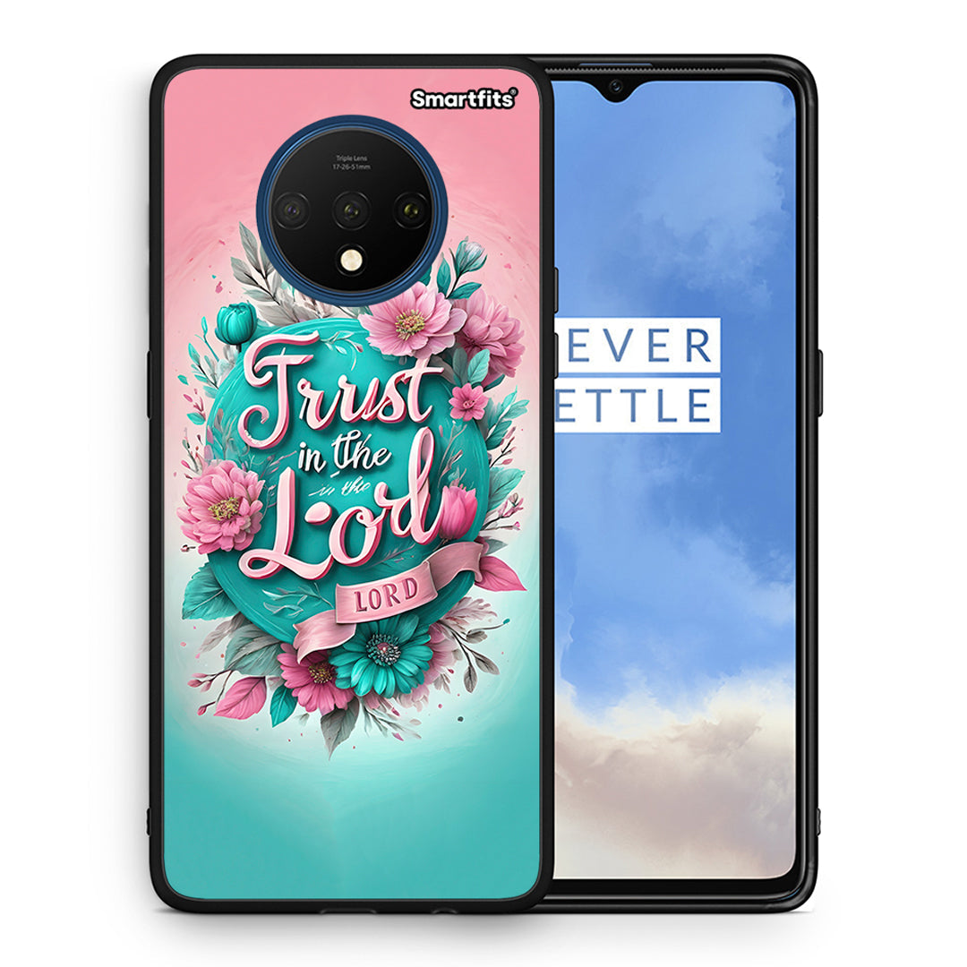 Θήκη OnePlus 7T Lord Trust από τη Smartfits με σχέδιο στο πίσω μέρος και μαύρο περίβλημα | OnePlus 7T Lord Trust case with colorful back and black bezels