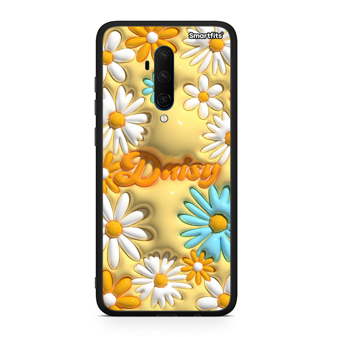 OnePlus 7T Pro Bubble Daisies θήκη από τη Smartfits με σχέδιο στο πίσω μέρος και μαύρο περίβλημα | Smartphone case with colorful back and black bezels by Smartfits