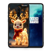 Thumbnail for Θήκη OnePlus 7T Pro Christmas Cutie από τη Smartfits με σχέδιο στο πίσω μέρος και μαύρο περίβλημα | OnePlus 7T Pro Christmas Cutie case with colorful back and black bezels