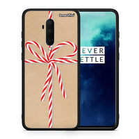 Thumbnail for Θήκη OnePlus 7T Pro Christmas Gift από τη Smartfits με σχέδιο στο πίσω μέρος και μαύρο περίβλημα | OnePlus 7T Pro Christmas Gift case with colorful back and black bezels