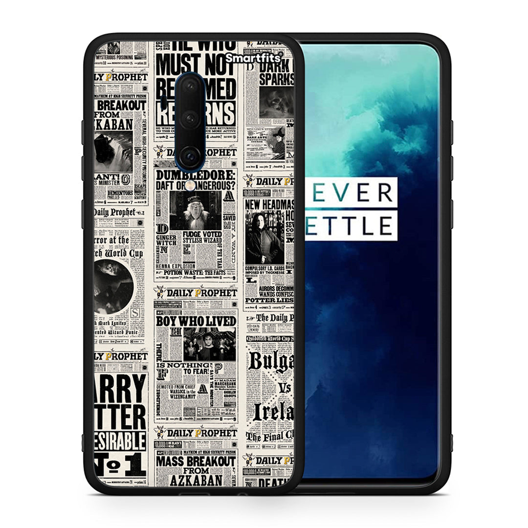 Θήκη OnePlus 7T Pro Harry Paper από τη Smartfits με σχέδιο στο πίσω μέρος και μαύρο περίβλημα | OnePlus 7T Pro Harry Paper case with colorful back and black bezels