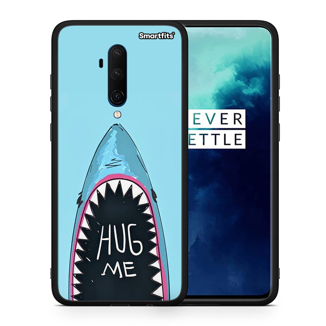 Θήκη OnePlus 7T Pro Hug Me από τη Smartfits με σχέδιο στο πίσω μέρος και μαύρο περίβλημα | OnePlus 7T Pro Hug Me case with colorful back and black bezels