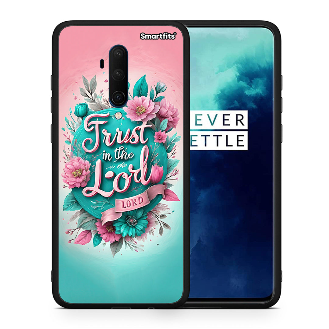 Θήκη OnePlus 7T Pro Lord Trust από τη Smartfits με σχέδιο στο πίσω μέρος και μαύρο περίβλημα | OnePlus 7T Pro Lord Trust case with colorful back and black bezels