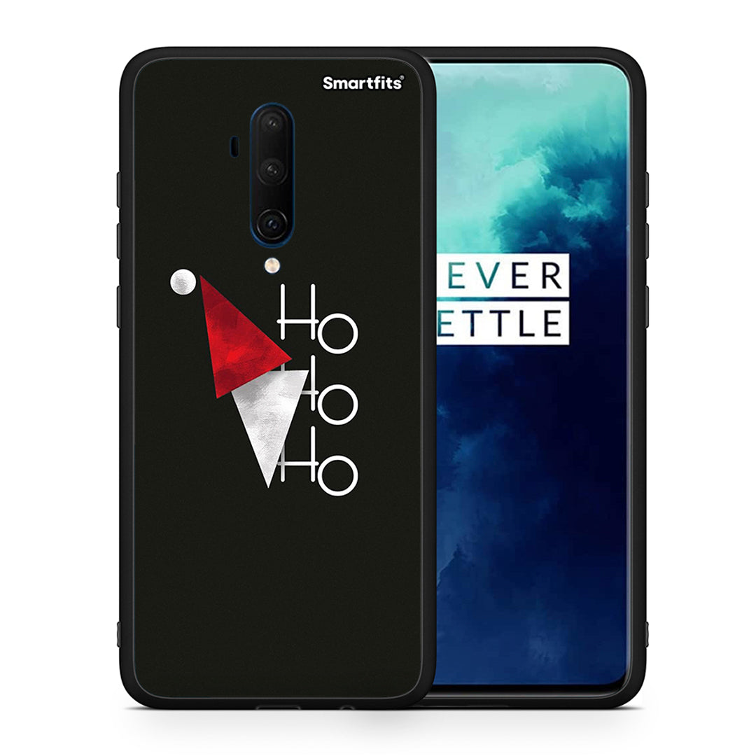 Θήκη OnePlus 7T Pro Minimal Christmas από τη Smartfits με σχέδιο στο πίσω μέρος και μαύρο περίβλημα | OnePlus 7T Pro Minimal Christmas case with colorful back and black bezels