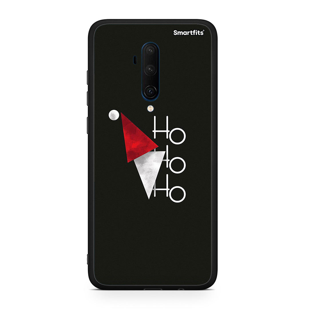 OnePlus 7T Pro Minimal Christmas θήκη από τη Smartfits με σχέδιο στο πίσω μέρος και μαύρο περίβλημα | Smartphone case with colorful back and black bezels by Smartfits