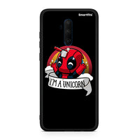 Thumbnail for OnePlus 7T Pro Unicorn Deadpool θήκη από τη Smartfits με σχέδιο στο πίσω μέρος και μαύρο περίβλημα | Smartphone case with colorful back and black bezels by Smartfits