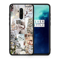 Thumbnail for Θήκη OnePlus 7T Pro White Christmas από τη Smartfits με σχέδιο στο πίσω μέρος και μαύρο περίβλημα | OnePlus 7T Pro White Christmas case with colorful back and black bezels