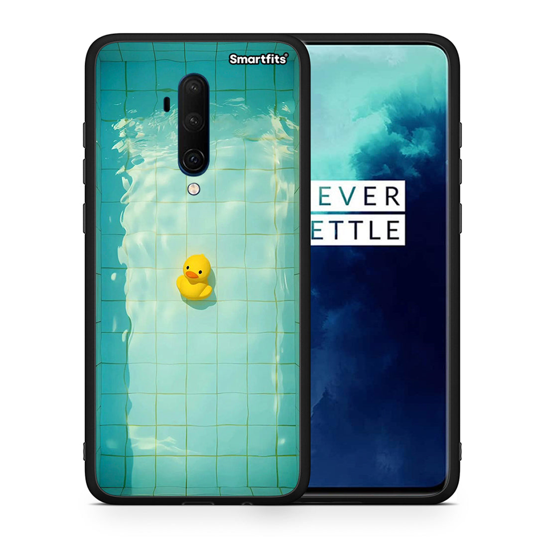 Θήκη OnePlus 7T Pro Yellow Duck από τη Smartfits με σχέδιο στο πίσω μέρος και μαύρο περίβλημα | OnePlus 7T Pro Yellow Duck case with colorful back and black bezels