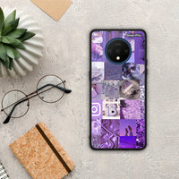 Thumbnail for Purple Aesthetic Collage - OnePlus 7T θήκη